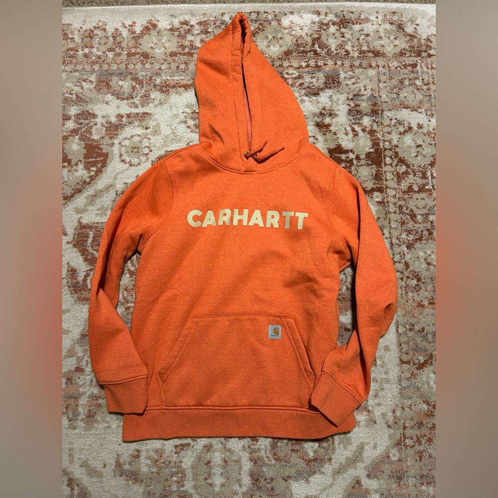 Carhartt Women’s Orange Hoodie - NWOT Large